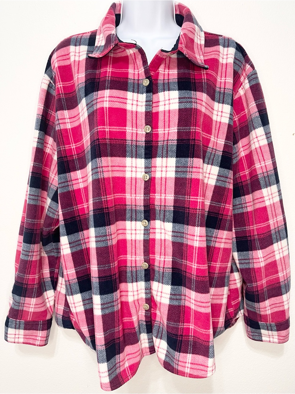 Riders by Lee Plaid Button-Down Shirt PTP 26”-27” EUC